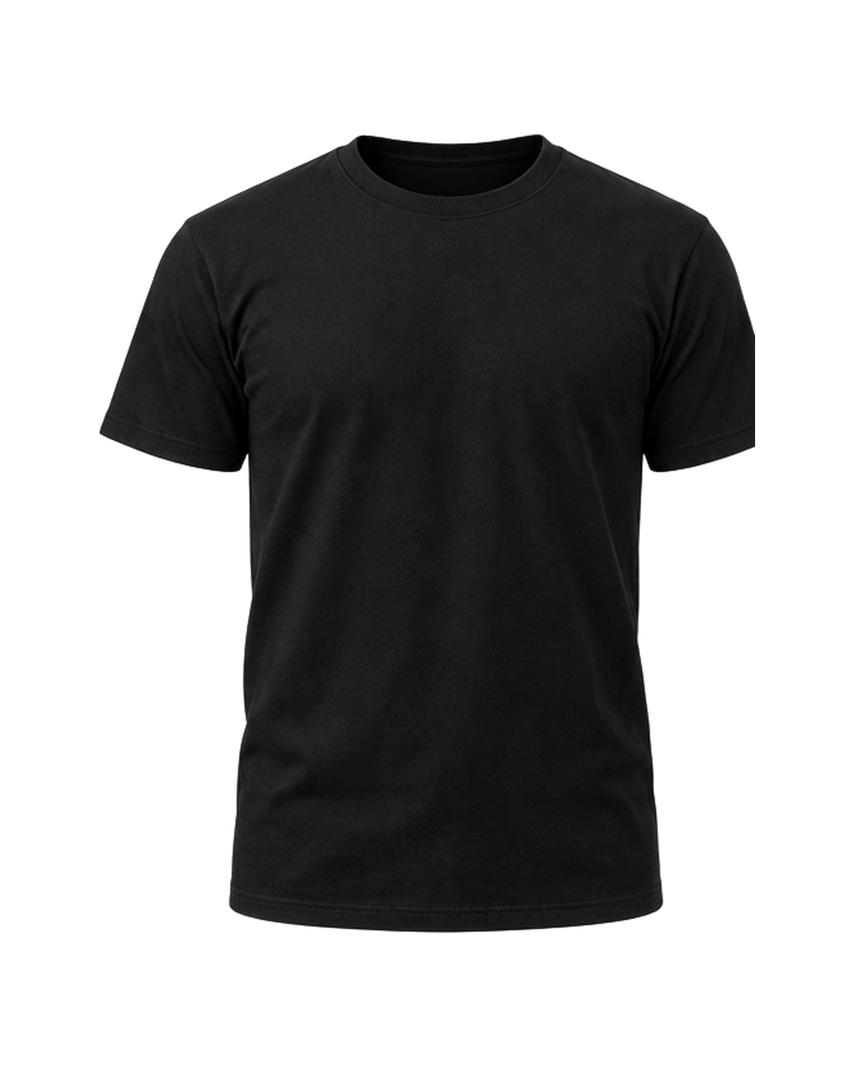 Camiseta básica preto — vista frontal